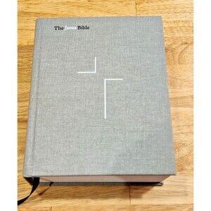 The Jesus Bible, NIV Edition, Cloth over Board, Gray Linen, Zondervan Bibles